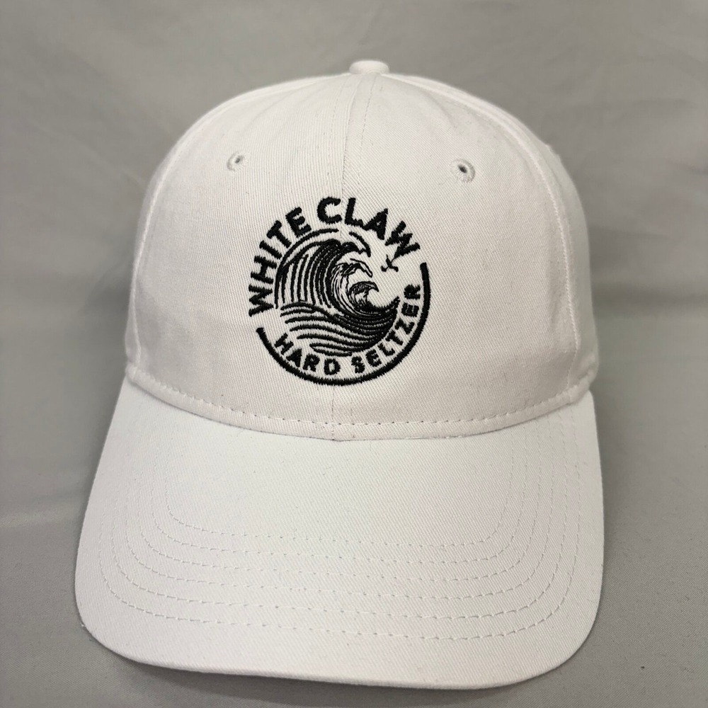 White Claw Hat Baseball Cap Promo Unisex OSFM White Embroidered Logo